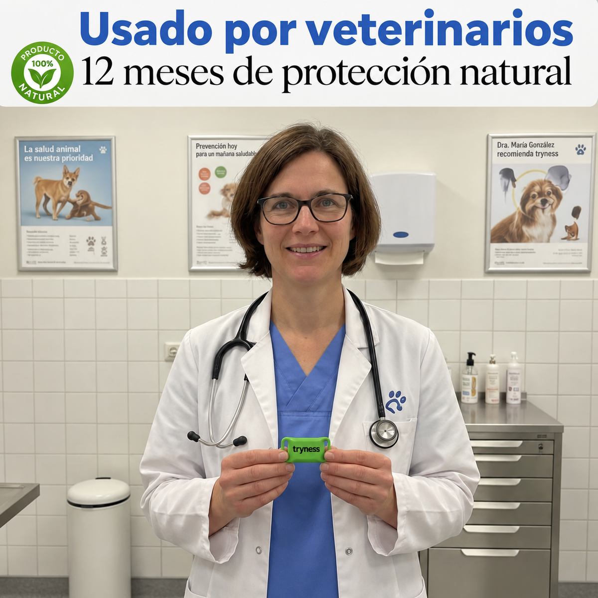 TryNees™ 12 meses de protección contra pulgas, garrapatas y parásitos.