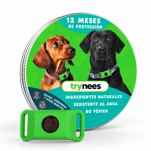 TryNees™ 12 meses de protección contra pulgas, garrapatas y parásitos.