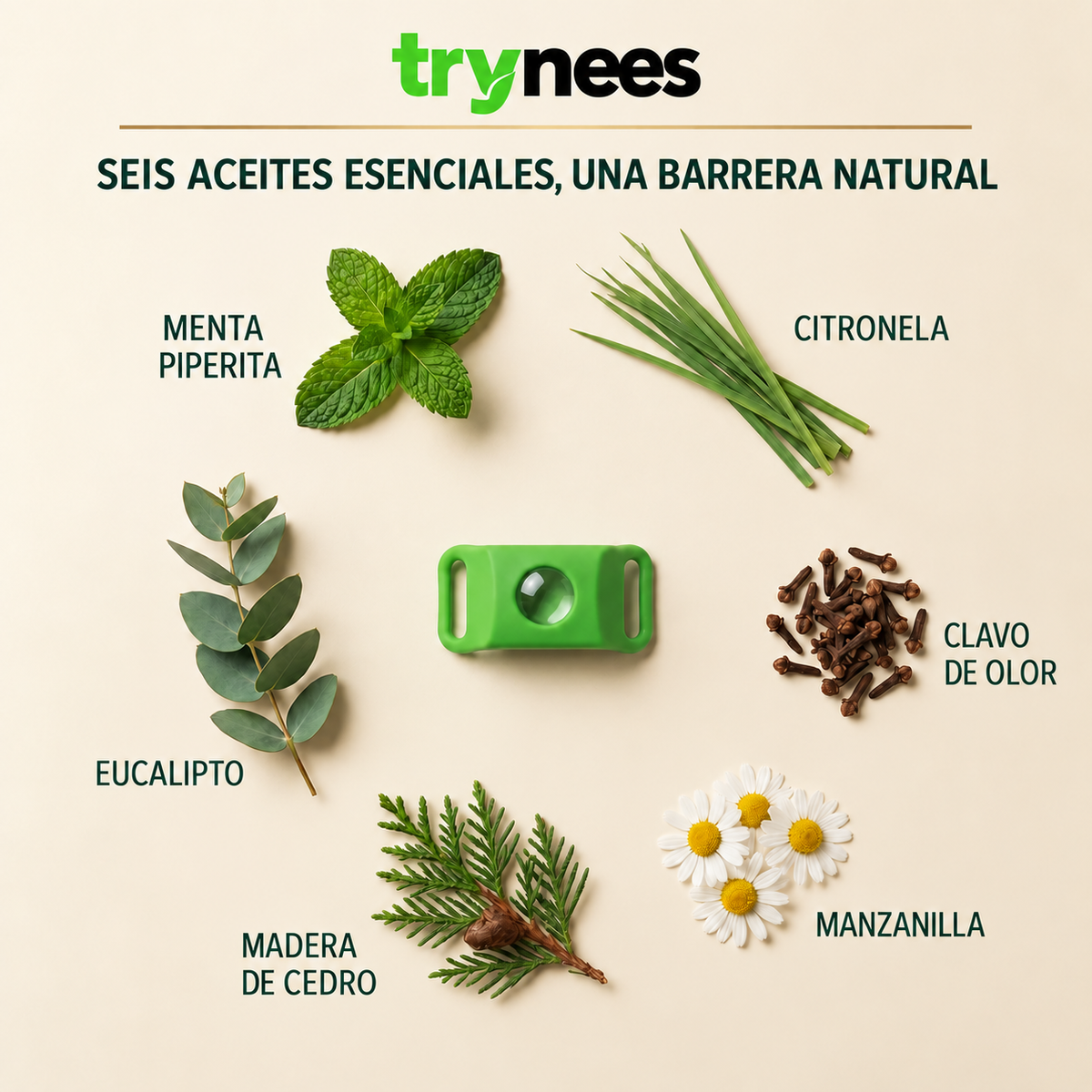 TryNees™ 12 meses de protección contra pulgas, garrapatas y parásitos.